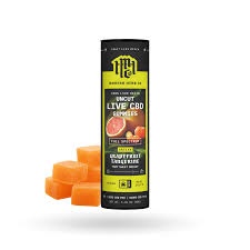 UNCUT LIVE CBD GUMMIES 100MG CBD - 5CT / Grapefruit Tangerine